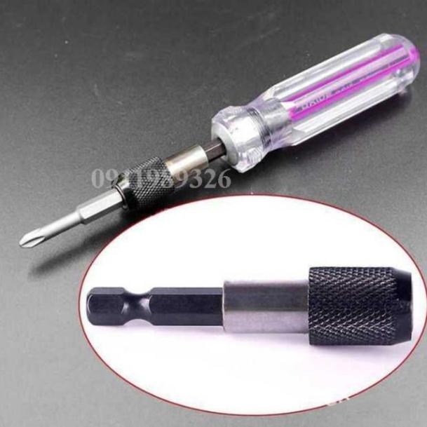Đầu nối lục giác, đầu nối vít nối dài mũi vít mũi khoan bộ 3 đầu có khóa tự động