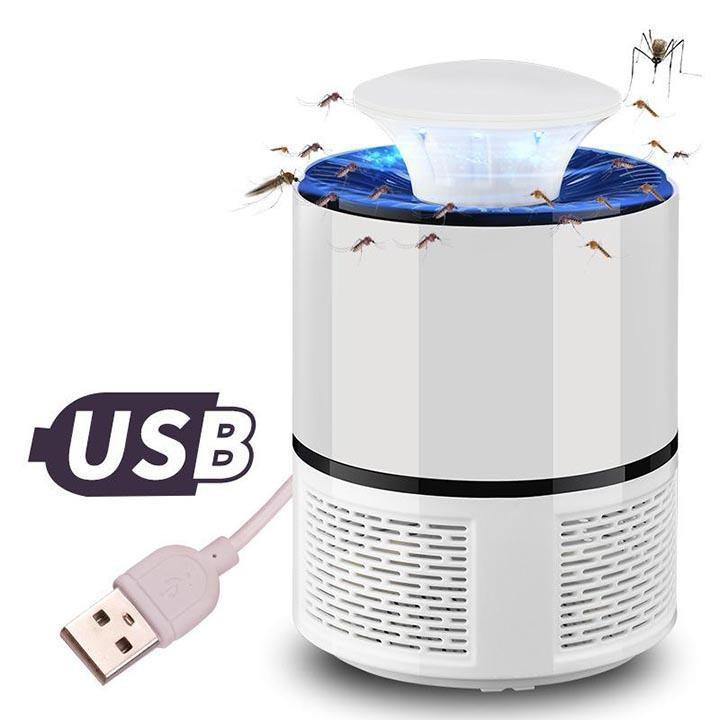 Đèn Bắt Muỗi LED USB Thông Minh Hình Trụ Thiết Kế Tối Ưu Hóa 360 Độ Bắt Muỗi Không Điểm Mù