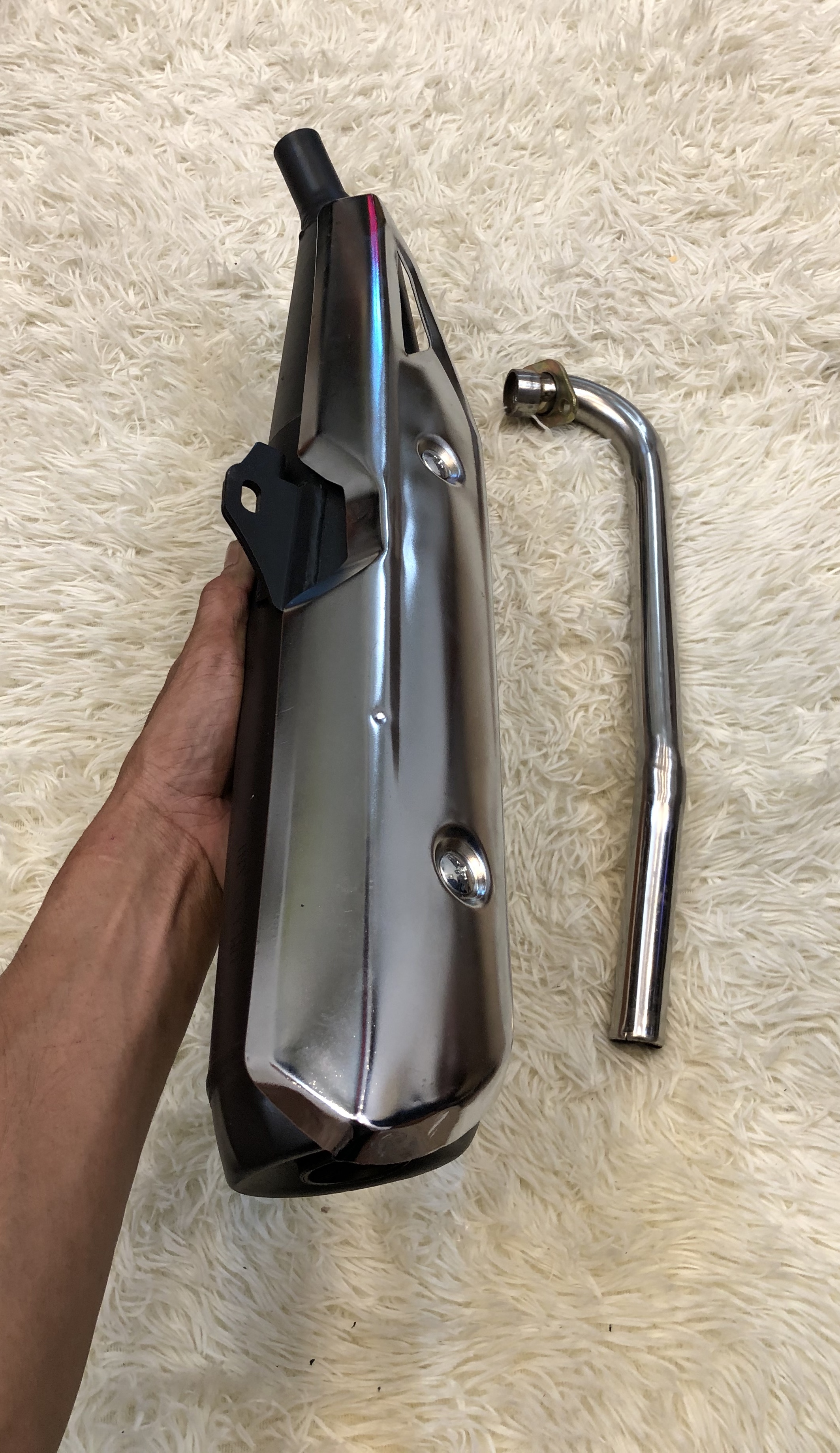 Pô wave A xịn 2 khúc móc ấm ù dành cho xe wave A 17 18 19 20 blade