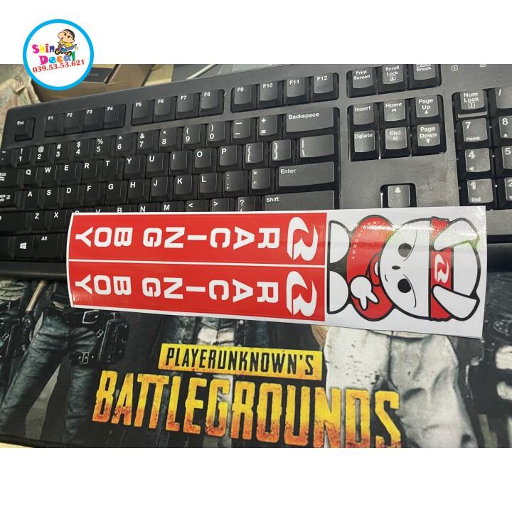 Tem dán phuộc xe máy racing boy