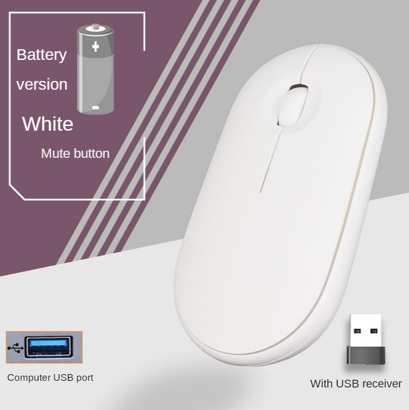 Chuột Không Dây Bluetooth Máy Tính Chế Độ Kép Chuột Game Im Lặng Sạc Chuột Với USB Mouse Thích Hợp Cho Máy Tính Laptop