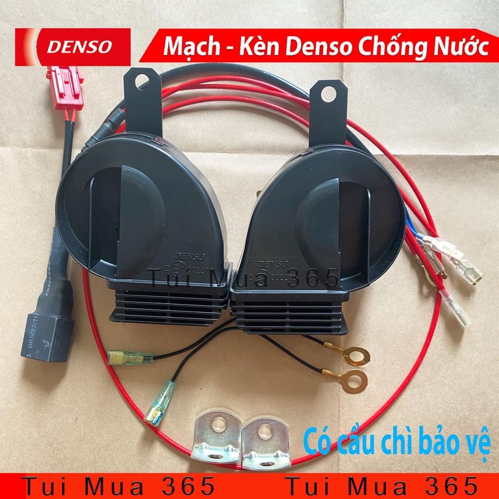 Combo Dây Mạch Relay và Kèn Sò Chống Nước Denso gắn cho xe máy ( có cầu chì )