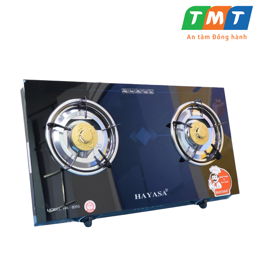 Bếp Gas Đôi Mặt Kính Cường Lực HAYASA HA - 8095