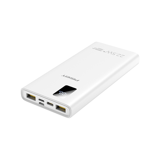 Pin sạc dự phòng PISEN QUICK Digital 124-B 20.000mAh 22.5W White - Hàng Chính Hãng