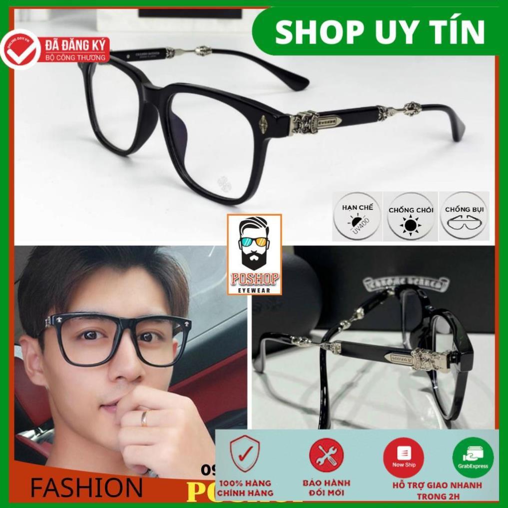 KÍNH CẬN CHROME MẮT KÍNH UNISEX NAM NỮ CHỐNG UV400 THỜI TRANG SÀNH ĐIỆU HOT TREND