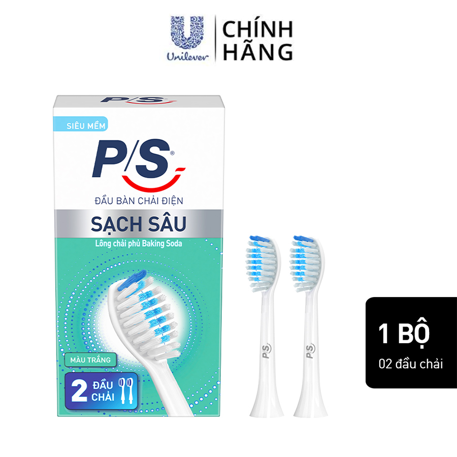 Bộ 2 đầu bàn chải điện P/S S100 Pro - Sạch Sâu