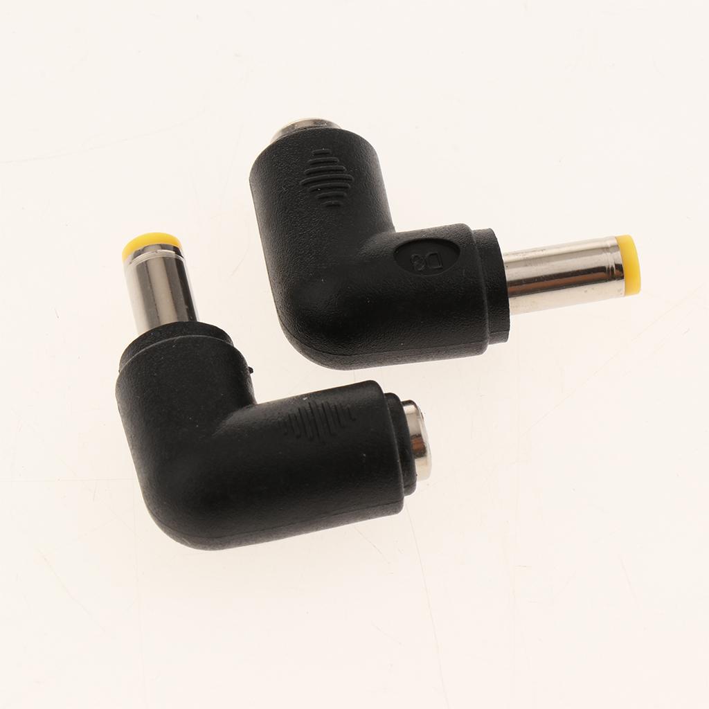 Right Angle Female DC Power Plug Adapter Cordless, 10 Pack DC