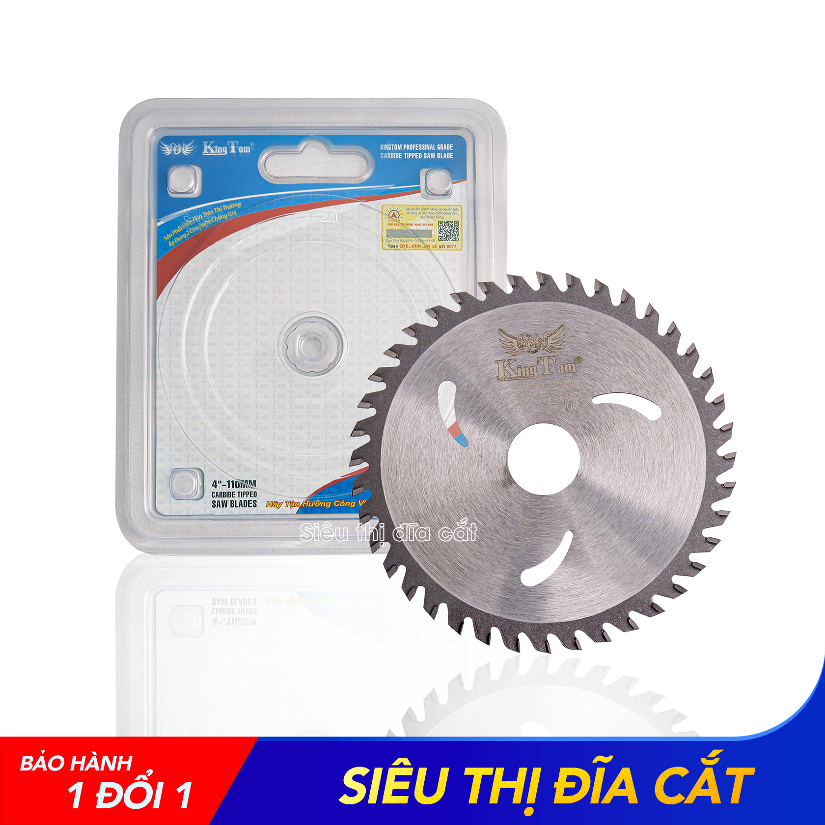 Lưỡi Cắt Nhôm Cao Cấp KINGTOM 100-40 Răng - Cắt Nhôm Siêu Mịn