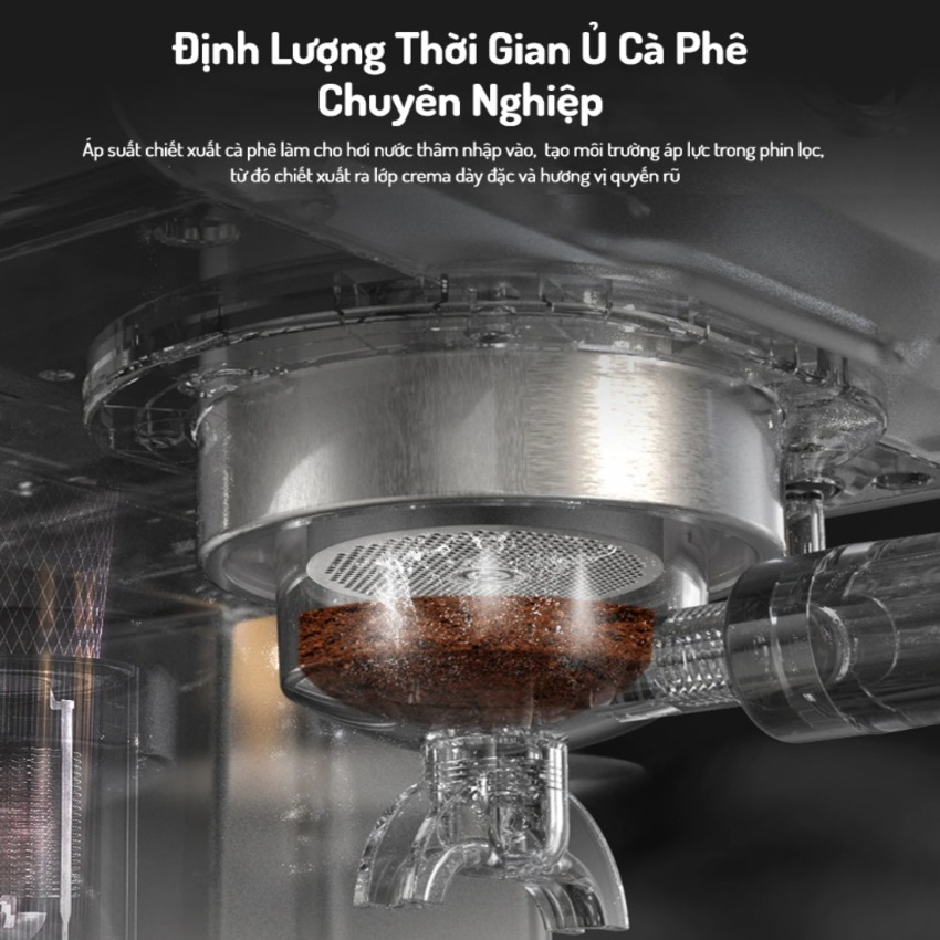 Máy pha cà phê Espresso CAO CẤP - thương hiệu Mỹ HiBREW HÀNG CHÍNH HÃNG GIÁ SỐC (H10A)