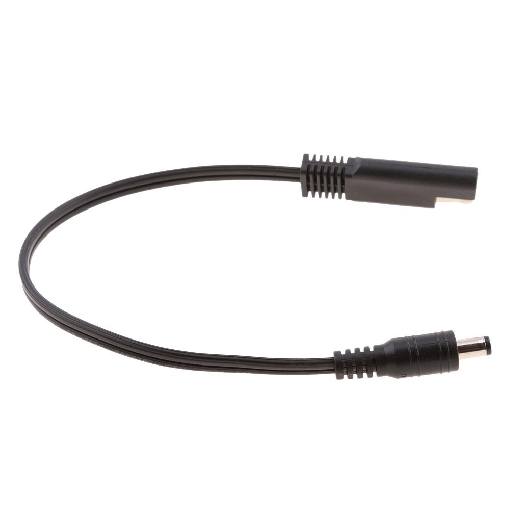 2xDC Power 5.5x2.1mm Male to SAE Plug 18AWG Cable for Automotive Connector