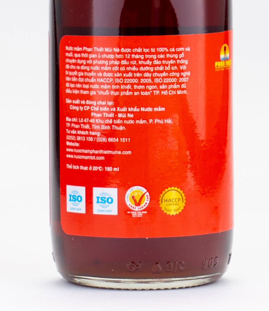 Hộp 6 chai 30 Đạm x180ml Nước Mắm Truyền Thống Phan Thiết Mũi Né 30N