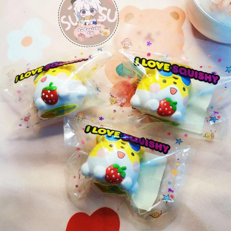 Đồ Chơi Squishy Cún Ú Đeo Kính