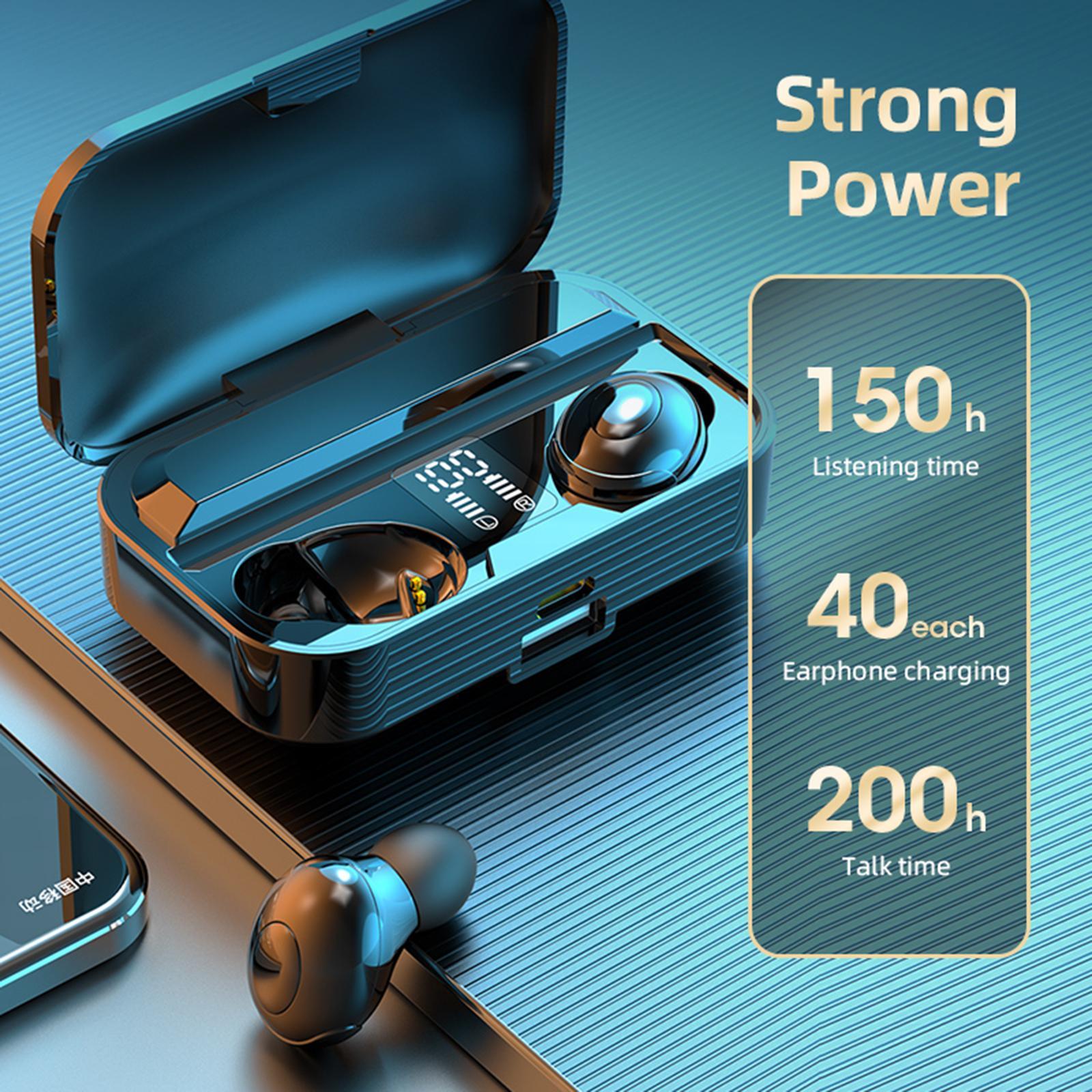In Ear Headphone Bluetooth 5.0 Wireless Earphones HiFi Sound Black
