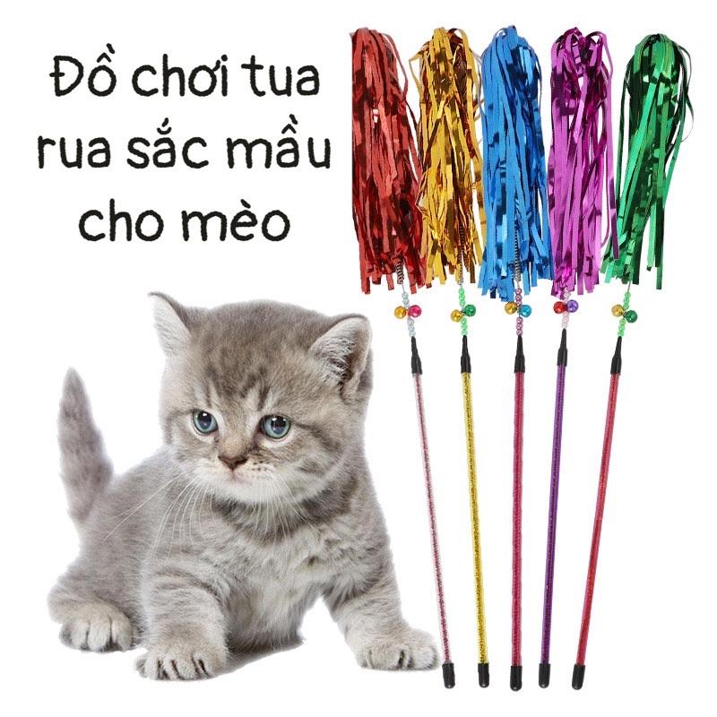 Đồ Chơi Tua Rua Nhiều Sắc Mầu Cho Mèo dài 60cm