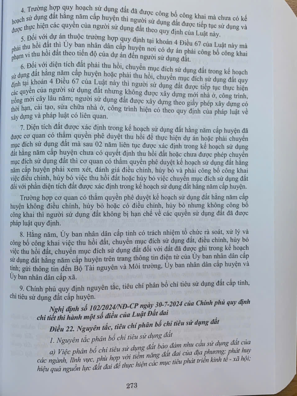 Chỉ dẫn tra cứu áp dụng Luật Đất Đai số 31/2024/QH15 được sửa đổi, bổ sung bởi luật số 43/2024/QH15