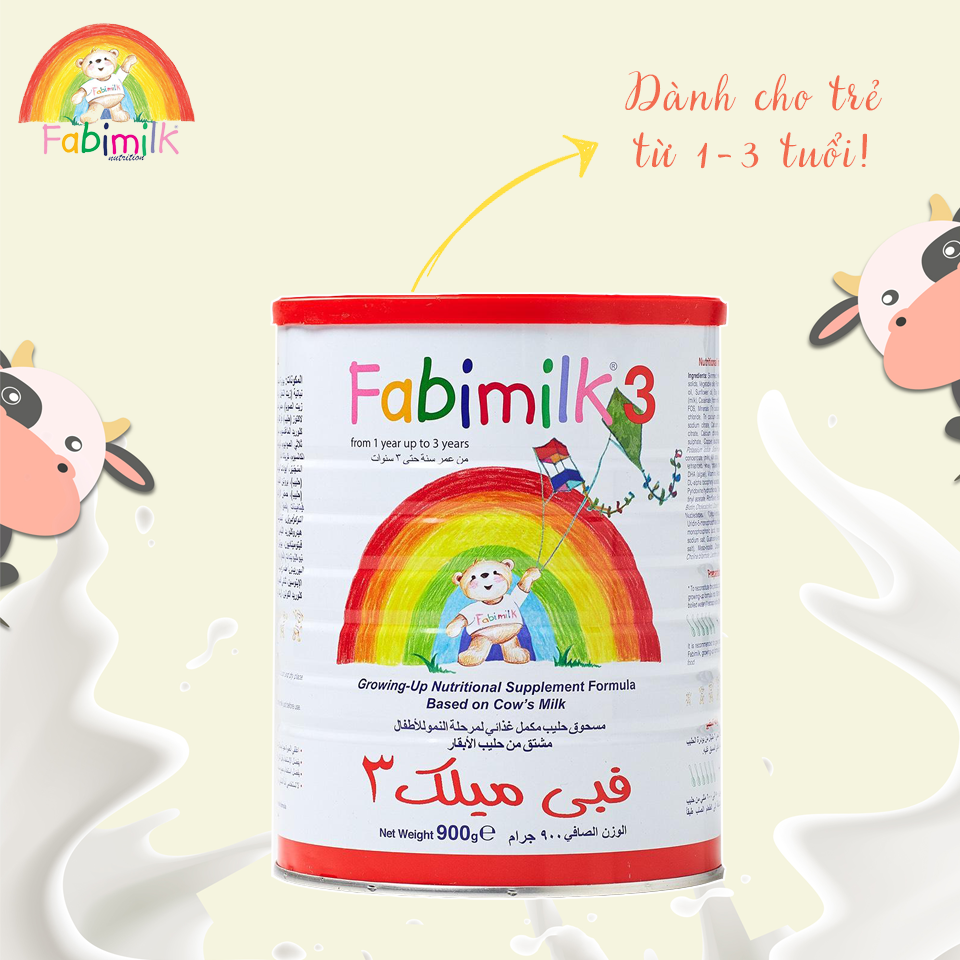 Sữa bột Fabimilk số 3 900g (1-3 tuổi) - Nhập khẩu Vương quốc Anh