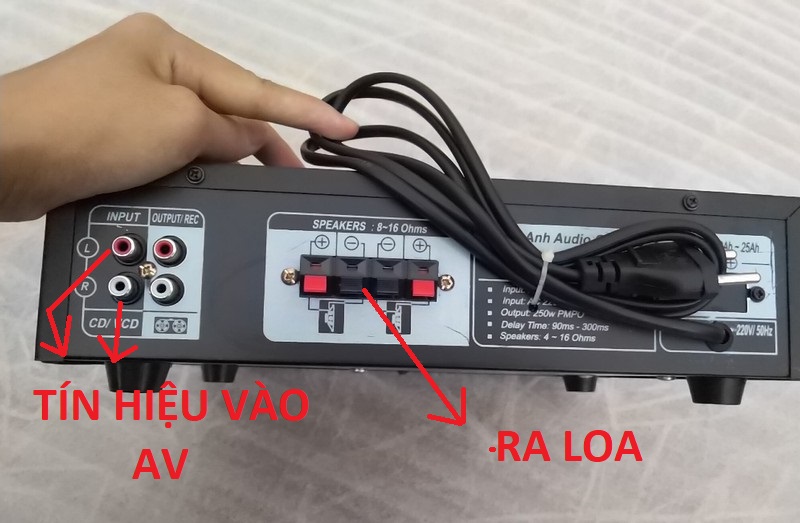 AMPLI MINI PA7 LOẠI CHẠY ĐIỆN 220V - CÔNG SUẤT 250W - HÀNG CHÍNH HÃNG