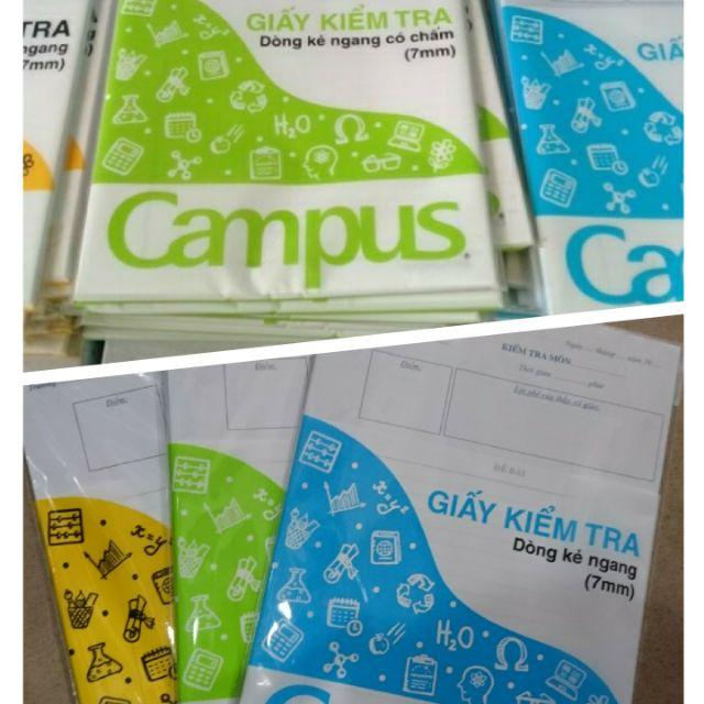 Giấy kiểm tra cấp 2 campus các loại