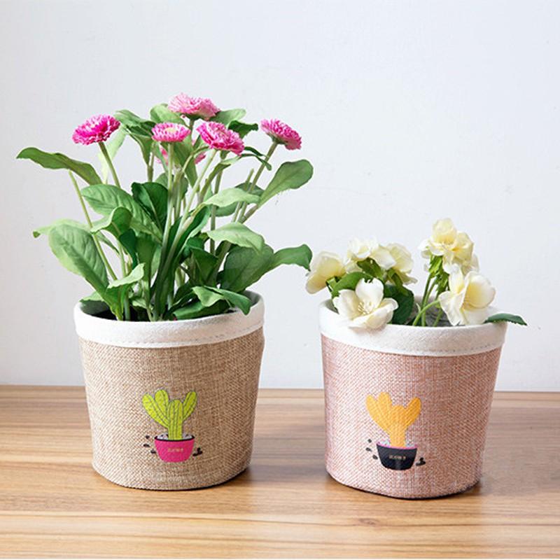 Giỏ chồng cây giỏ trang trí cấy cảnh trong nhà