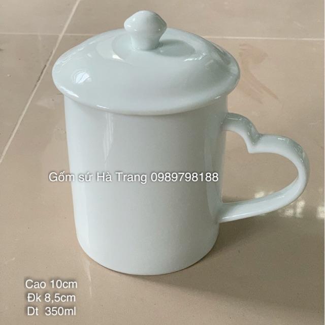 Cốc quai tim Gốm sứ Bát Tràng
