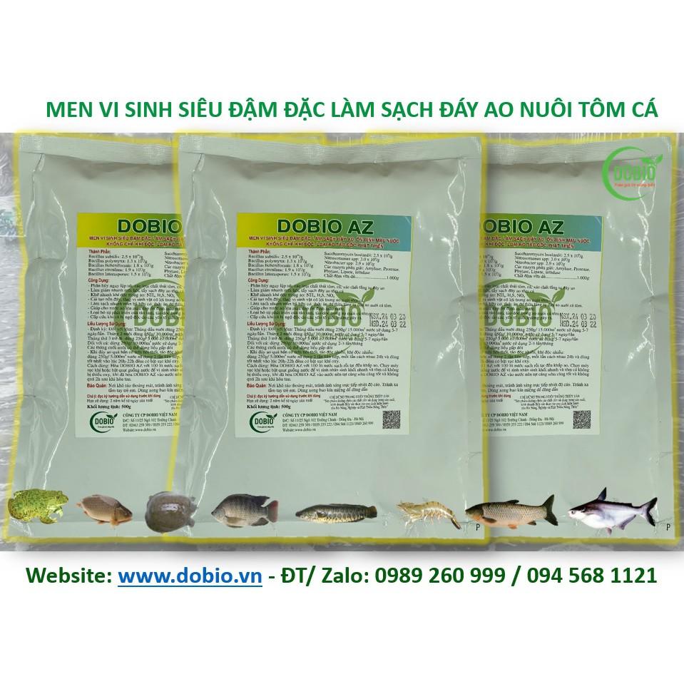 DOBIO AZ MEN VI SINH XỬ LÝ ĐÁY AO GÓI 500GR SIÊU ĐẬM ĐẶC CHO CÁ TÔM