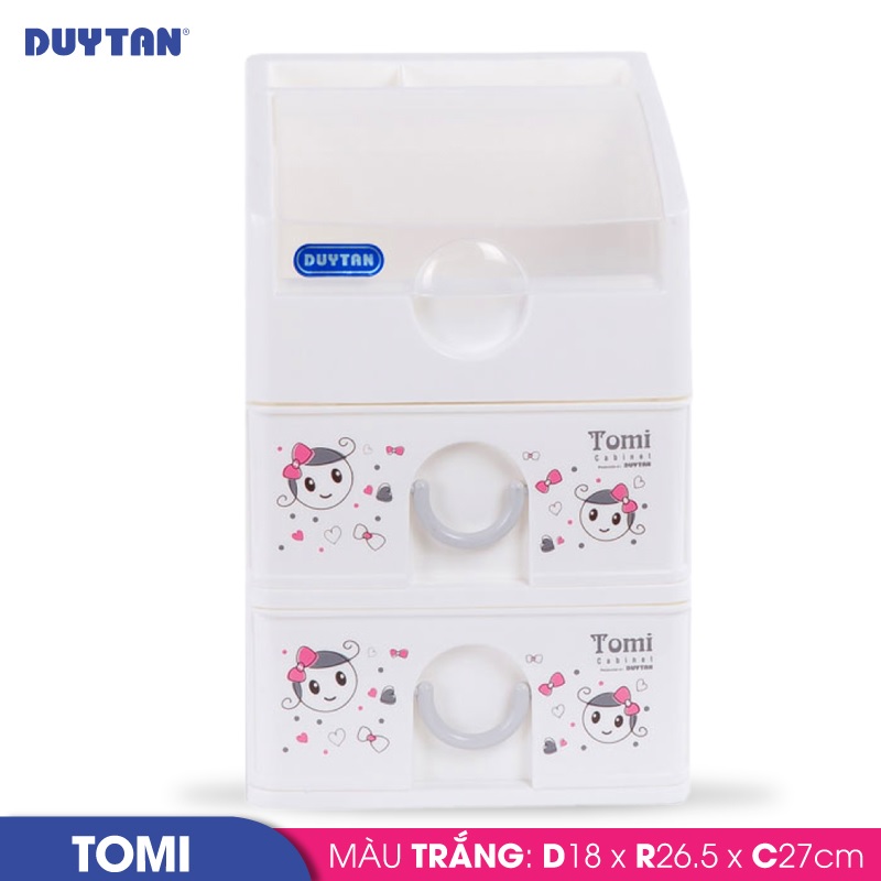 Tủ nhựa DUY TÂN Tomi 3 ngăn - 31836 - Giao màu ngẫu nhiên - Hàng chính hãng