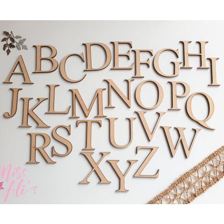 Chữ gỗ treo tường, dán tường theo yêu cầu, trang tri, decor, chữ gỗ tên bé