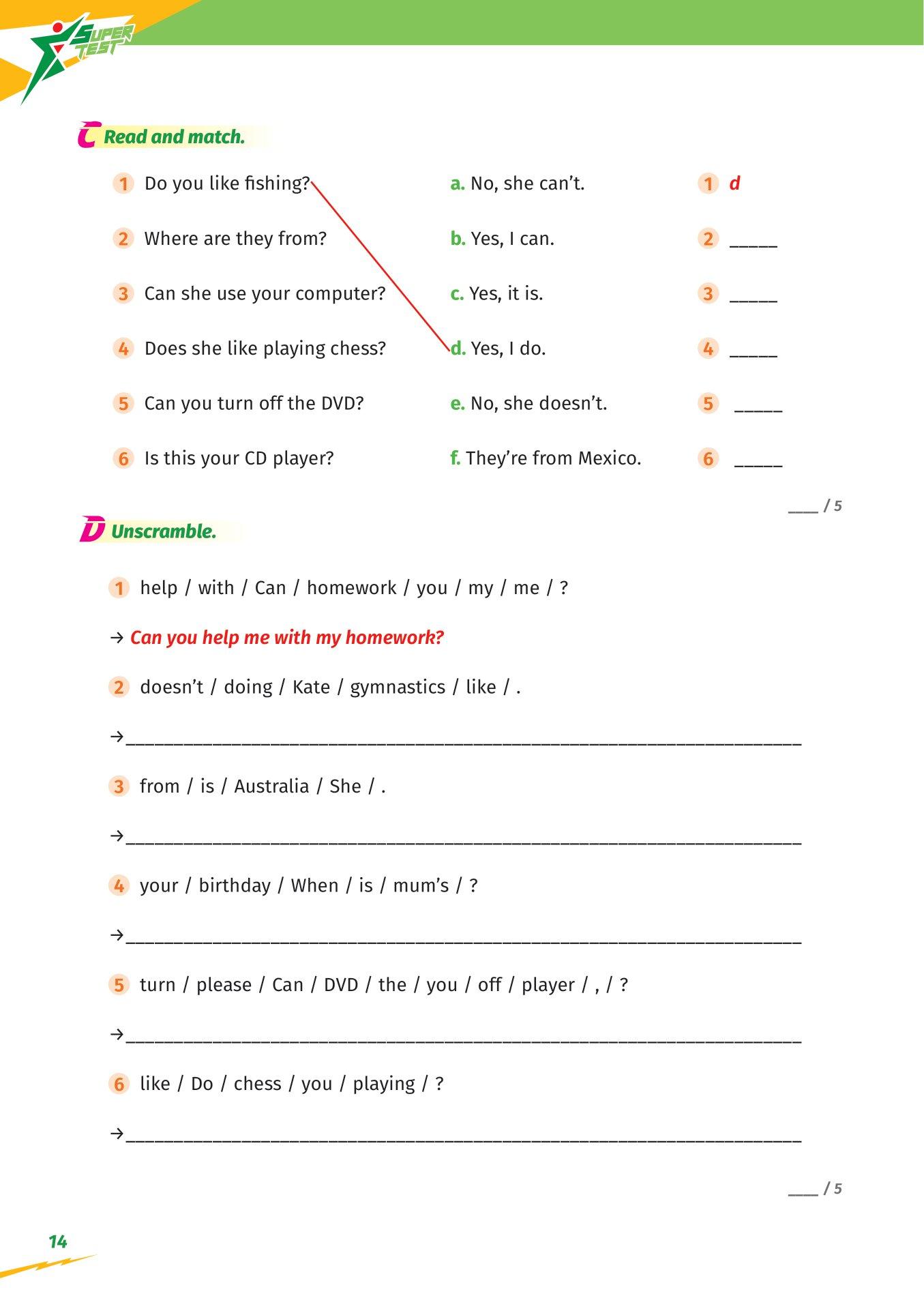 Super Test - Đề Kiểm Tra Nhanh Tiếng Anh Cho Học Sinh Lớp 4