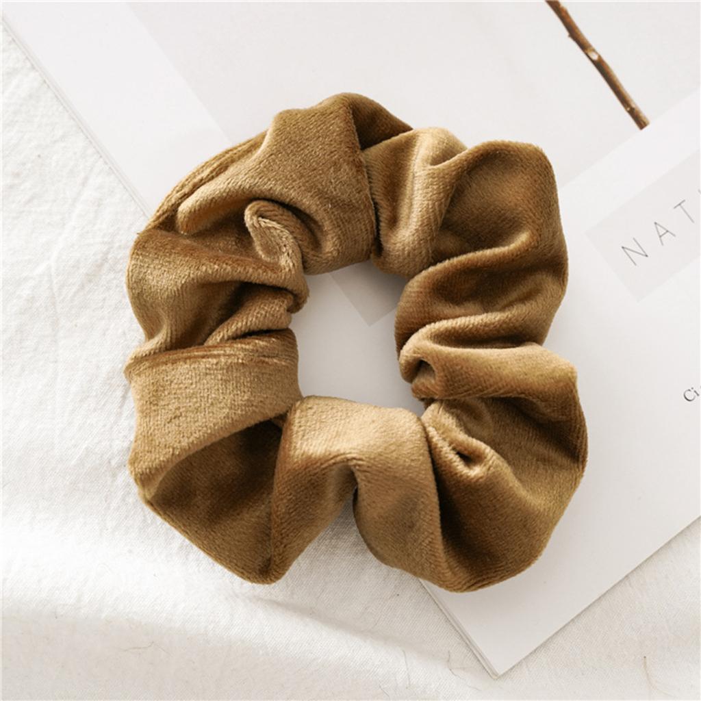 11X Nữ Scrunchies Nhiều Màu Sắc Nhung Băng Đô Quấn Tóc Tóc Dây Cột Tóc Đuôi Ngựa Giá Đỡ