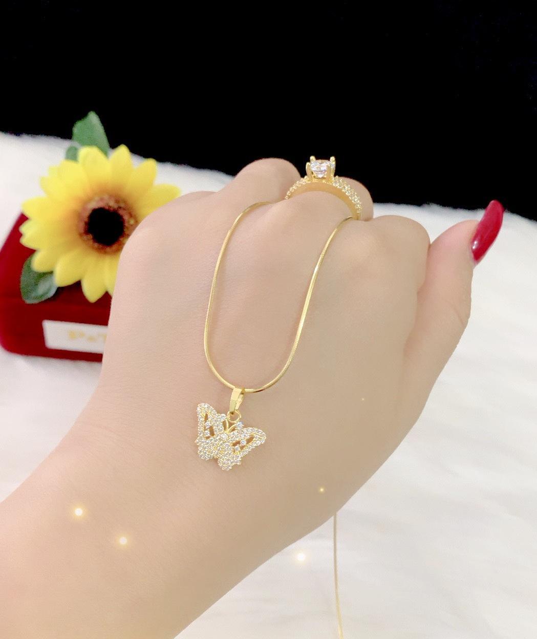 Dây chuyền mặt bướm cao cấp bền màu EK632