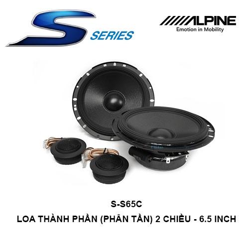 S-S65C Loa xe hơi thành phần 2 chiều 6.5 inch chính hãng Alpine