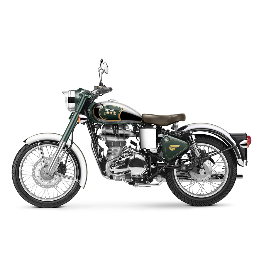 Xe Motor Royal Enfield Classic 500 EFI - Chrome xanh