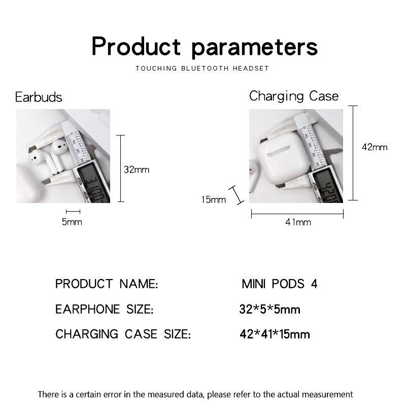 Tai Nghe Bluetooth 5.0 Không Dây TWs pro4 Thích Hợp Cho Android Và Xiaomi