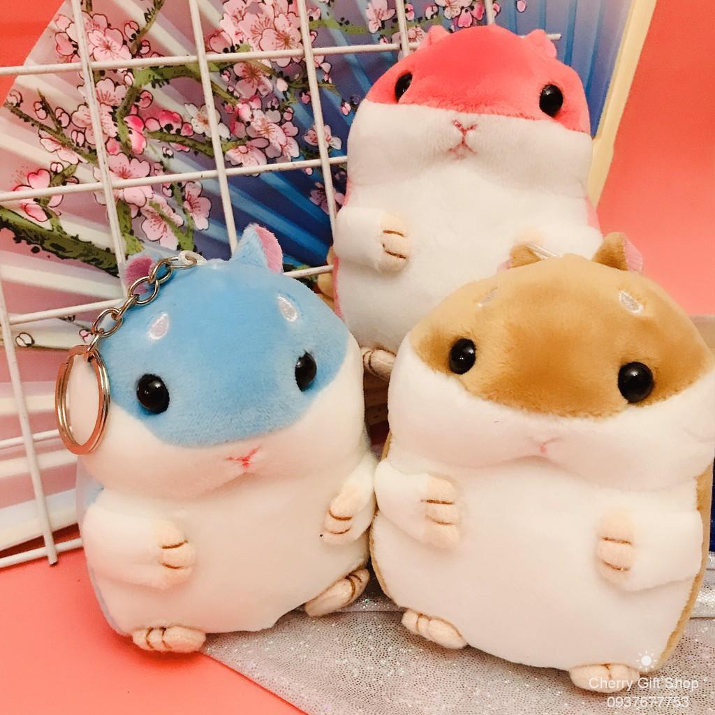 Móc Khóa Gấu Bông Chuột Hamster Dễ Thương Ảnh Thật