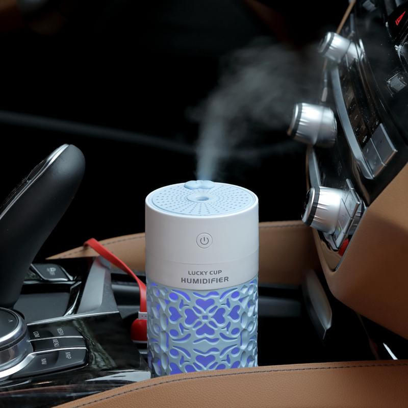 SaengQ 250Ml Máy Tạo Độ Ẩm Không Khí Có Đèn LED Đèn Ngủ Mini Quạt Tinh Máy Khuếch Tán Tinh Dầu USB Phun Sương Tạo Ẩm Hình Ếch Con Phun Sương Tạo Cho văn Phòng Nhà Xe Ô Tô