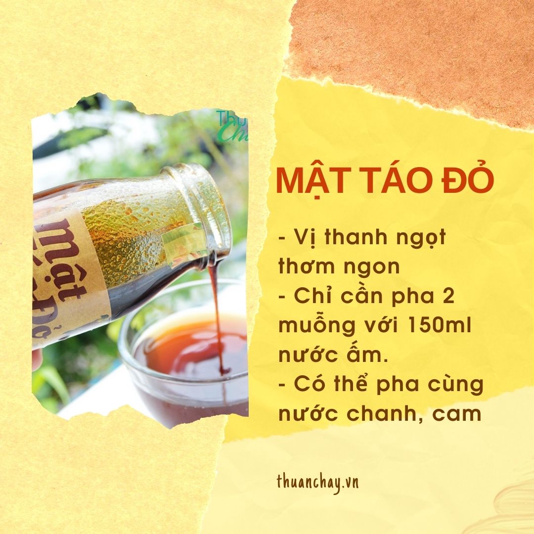 MẬT TÁO ĐỎ THUẦN CHAY HỖ TRỢ BỔ MÁU ĐẸP DA (250ML)