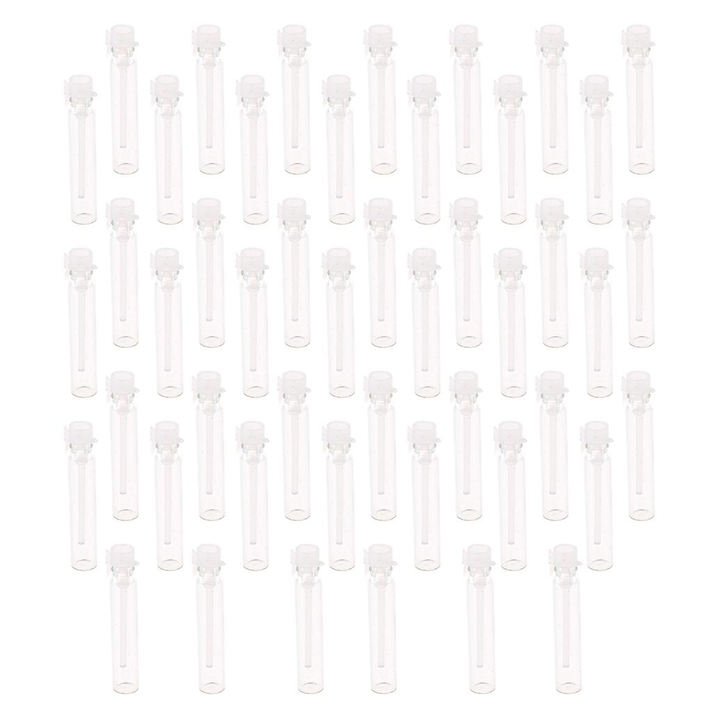 50x Mini Glass Nước Hoa Mẫu Lọ Rỗng Tinh Dầu Thơm Chai 2ml