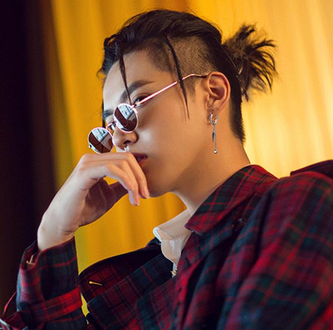 Bông tai khuyên tai idol sợi mắt xích mũi nhọn mix quả tròn