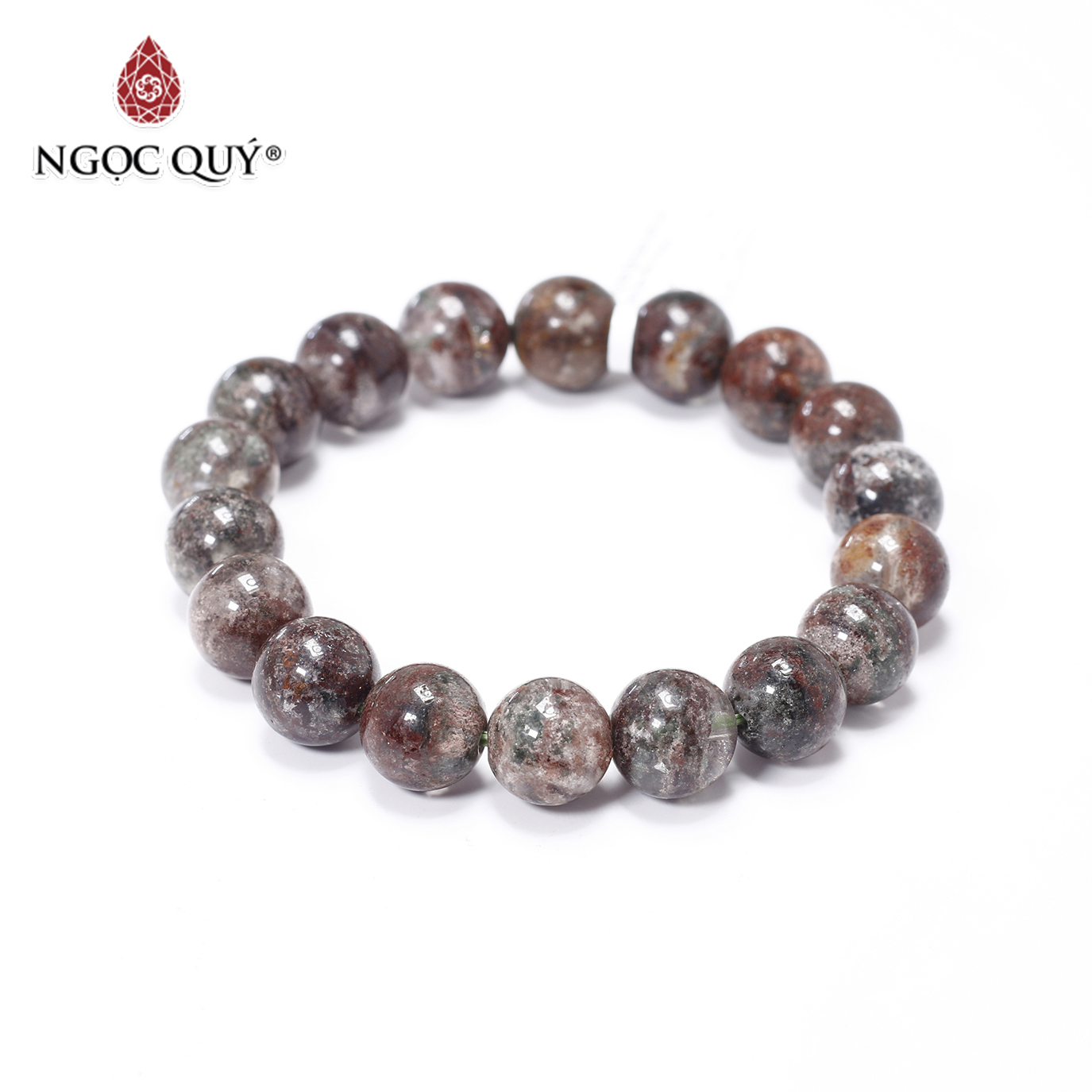 Vòng tay trơn đá thạch anh ưu linh đá sắc size hạt 11mm - Ngọc Quý Gemstones