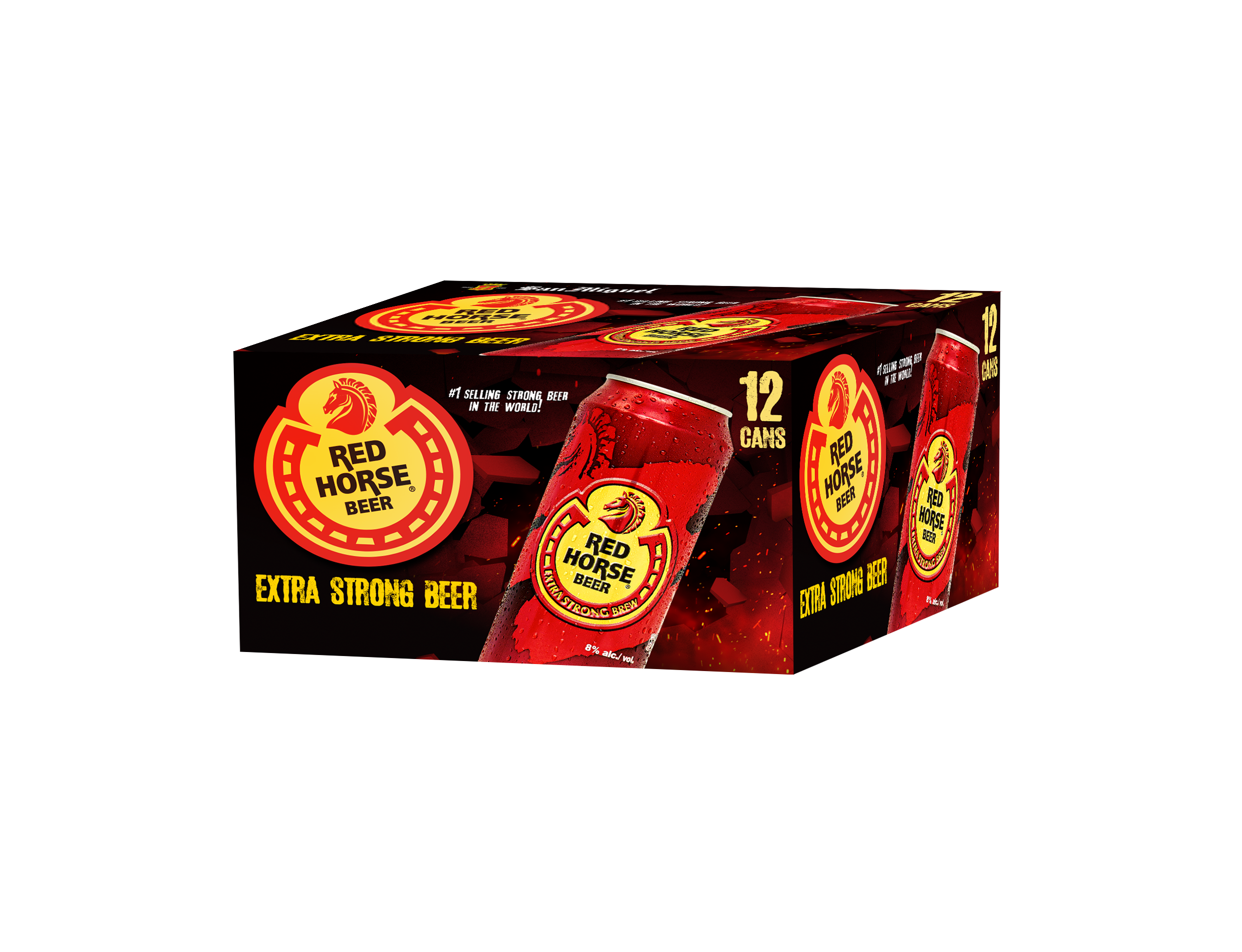 Thùng 12 Lon Bia SAN MIGUEL Red Horse 500 ml