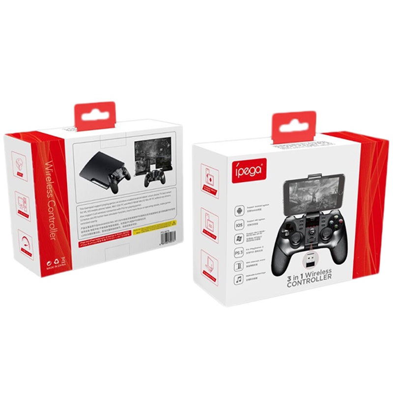 Tay cầm chơi game iPega PG-9076 - Kèm USB wifi chơi trên pc