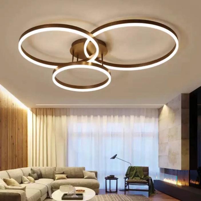 Đèn LED Ốp Trần MN345, LED trang trí Phòng Khách, Đèn ốp trần phòng ngủ - 3 phương thức Sáng DT DDT