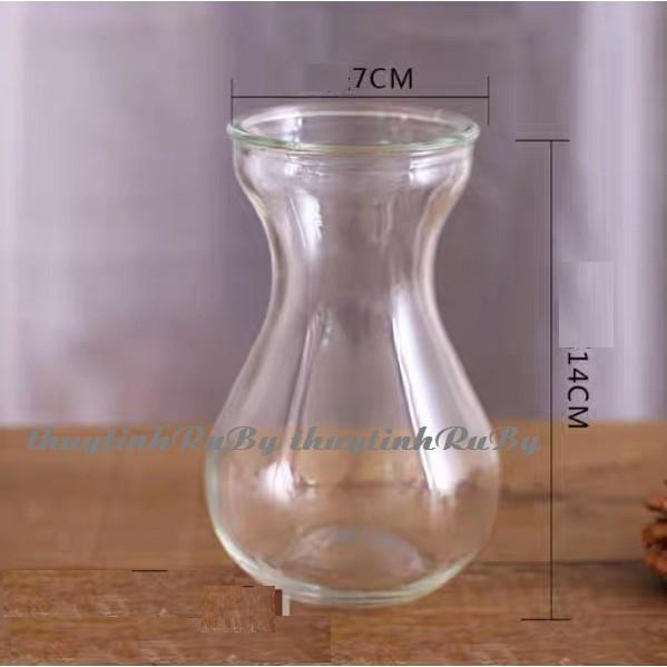Combo 5 Ly Thủy Tinh Uống Sinh Tố Miệng Loe 350ml