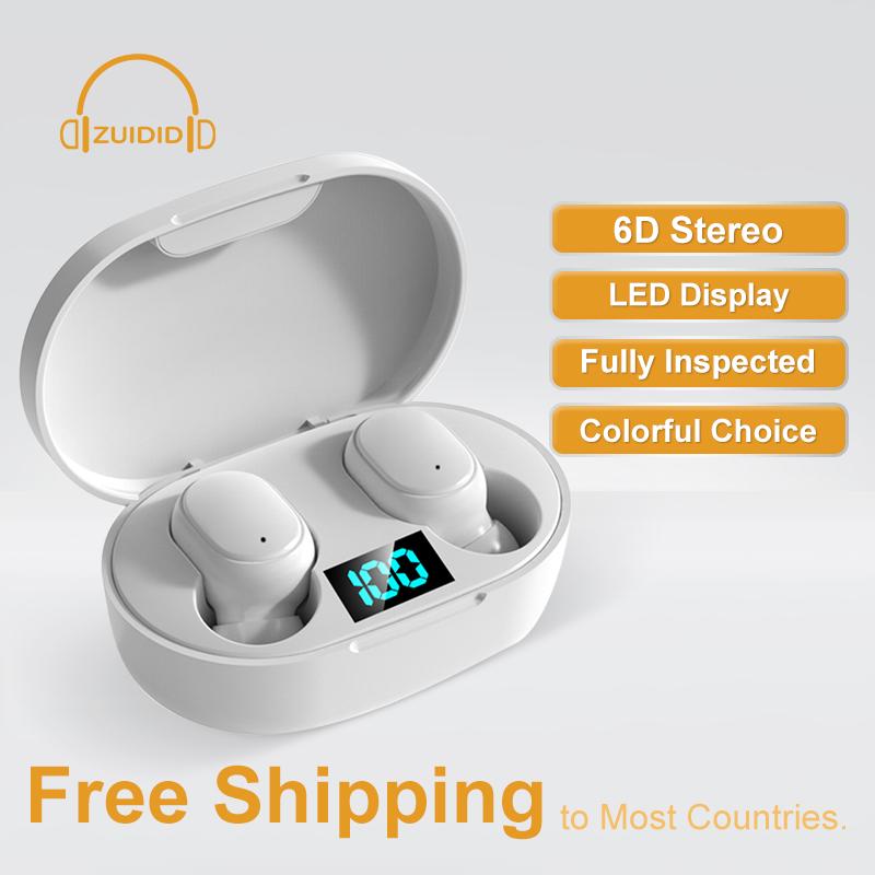 Thể Thao Mini Không Dây Bluetooth Tai Nghe HiFi Stereo Có Mic Tai Nghe Chụp Tai Chơi Game Điều Khiển Cảm Ứng Tự Động Ví Cầm Tay Chạy Blutooth
