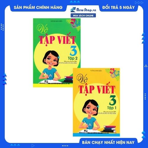 COMBO VỞ TẬP VIẾT LỚP 3 (BIÊN SOẠN THEO CHƯƠNG TRÌNH SGK KẾT NỐI TRI THỨC VỚI CUỘC SỐNG) (BỘ 2 CUỐN)