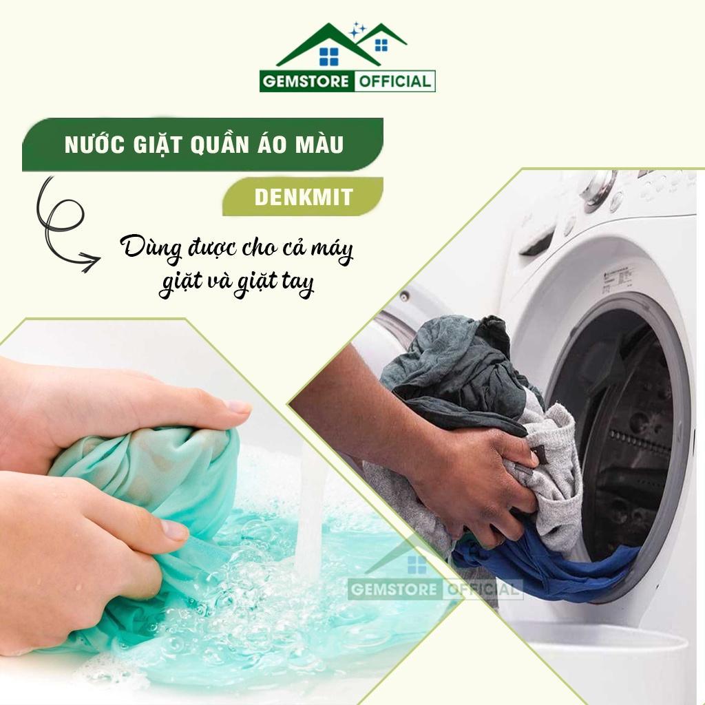 Nước Giặt Cho Quần Áo Màu Denkmit, Dung Dịch Giặt Quần Áo Đa Năng, Dung Dịch Giặt, 1L, An Toàn, Hiệu Quả, Nhập Đức