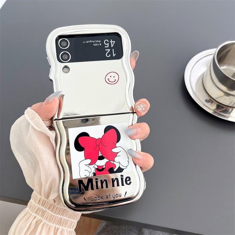 Ốp Lưng Chống Sốc Cho Samsung Galaxy Z Flip 5 / Z Flip 4 Lượng Sóng Hình Mickey - BUM STORE GALAXY CASE - MICKEY, MICKEY