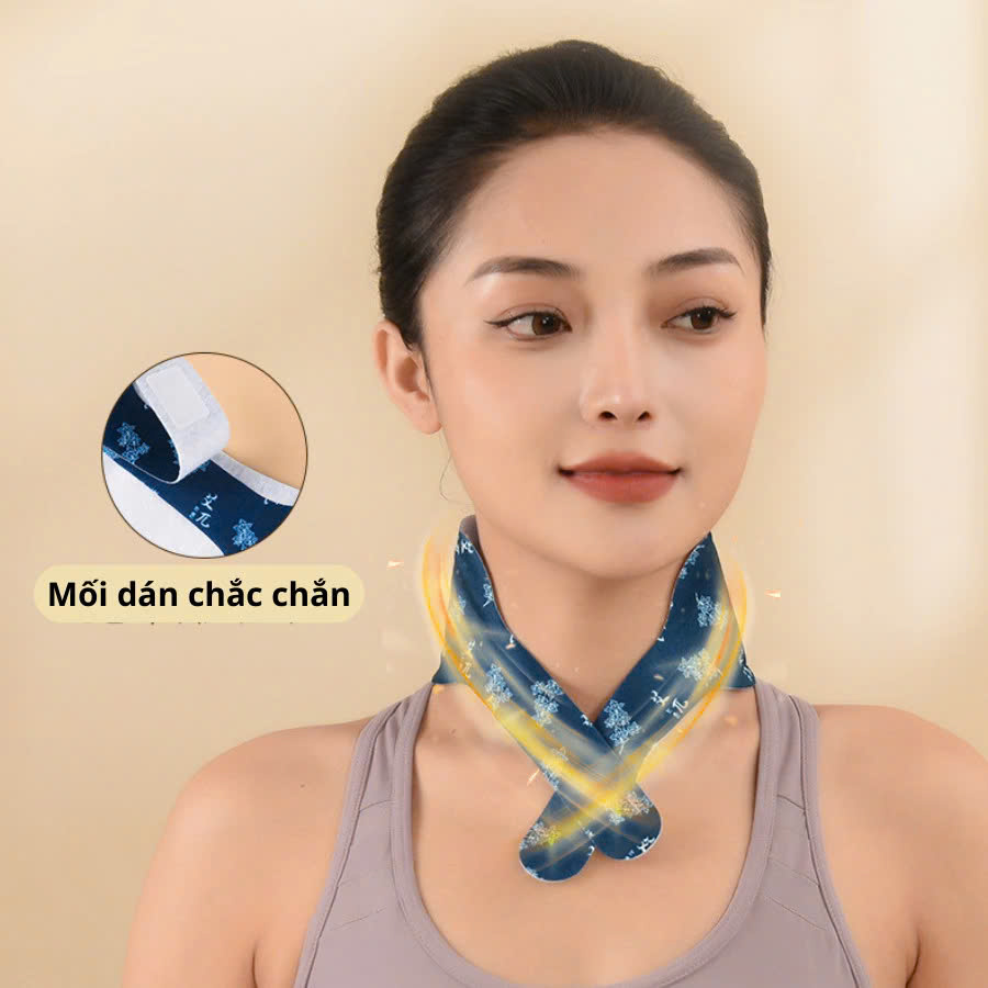 COMBO 2 Đai Dán Nóng Chườm Cổ Vai Gáy Hamart Xông Hơi Nhiệt Giảm Đau Thư Giãn Cổ Vai Gáy Hiệu Quả