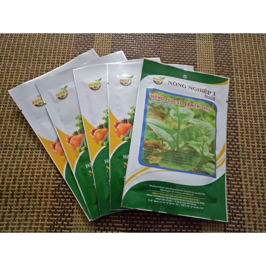 Hạt giống mồng tơi cao sản gói 20gr