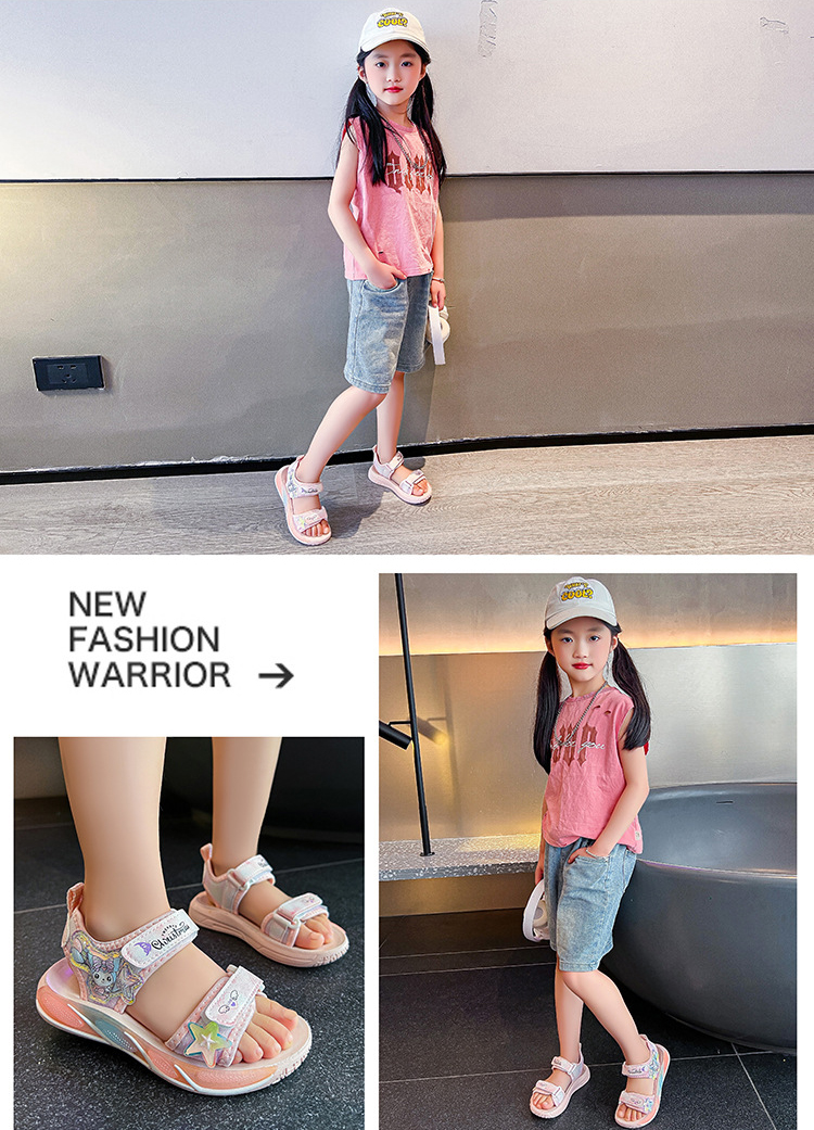 Giày Sandal quai hậu KUROMI cho bé, giày thể thao siêu nhẹ, êm nhẹ chống trơn trượt – GSD9140